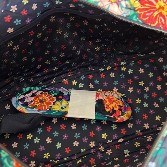 Vera Bradley Small Travel Duffel Bag Happy Blooms - Picture 14 of 14